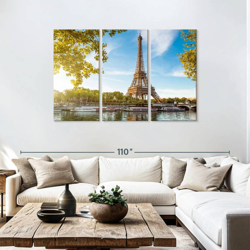 Sebbie Paris Tower, 48" H x 74" W