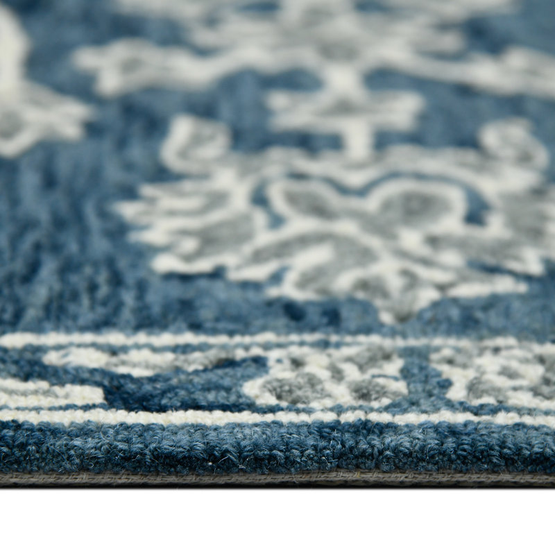 Tapis néo-zélandais en laine crocheté à la main Dorcent, Rectangulaire 2 pi x 3 pi