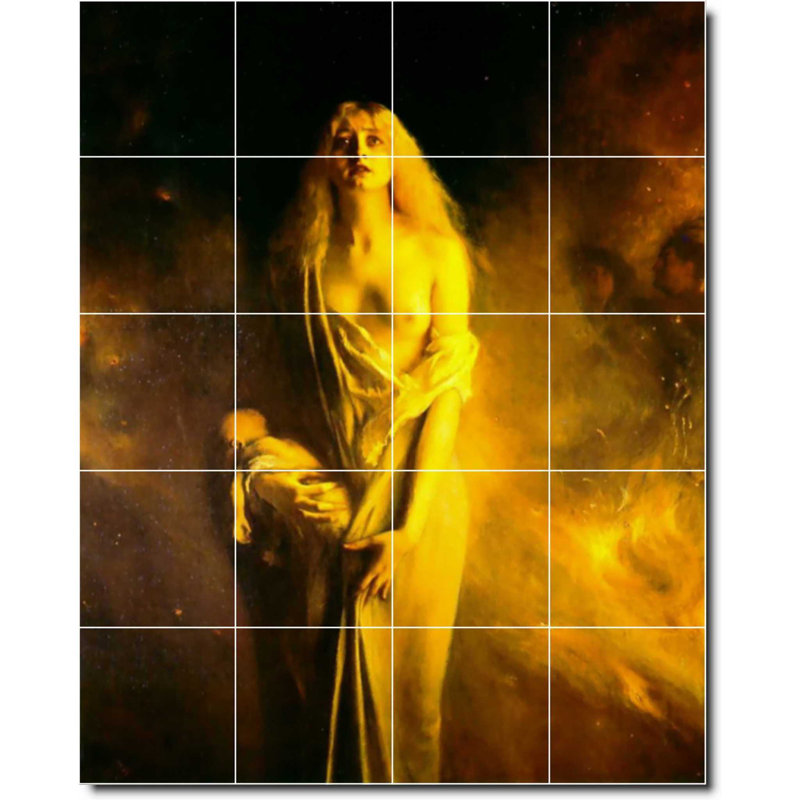Carreau de peinture murale 32 po x 40 po 8 po x 8 po, Nu 02352