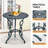 Outdoor 3-Piece Cast Aluminum Rose Bistro Set-1053590734