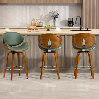 Tabouret de bar et de comptoir pivotant 26 po (ensemble de 3)