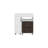 San Diego 54" Wide Two Drawer Expandable Desk  with Seven Shelves and Casters White - Dark Walnut