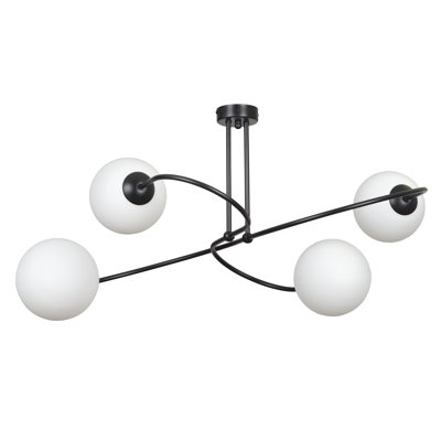 Faro Glass Semi Flush Mount