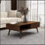 Table basse en noyer