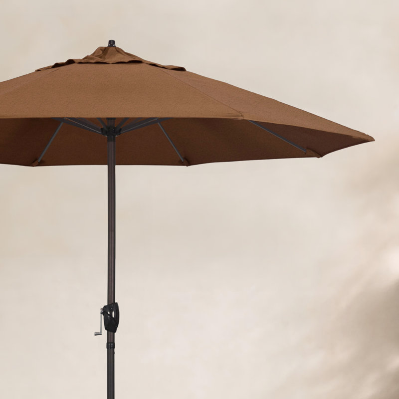 Mira 9' Market Sunbrella® Umbrella, Heather Teak Sunbrella®