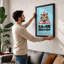 Warning Tiger Graphic - Framed Print-24017135-24017132