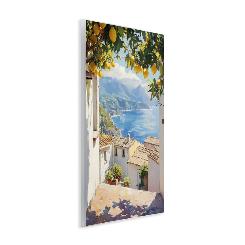 Plaque murale surplomb citron Amalfi Coast, design par LSR Design Studio, 15 x 10