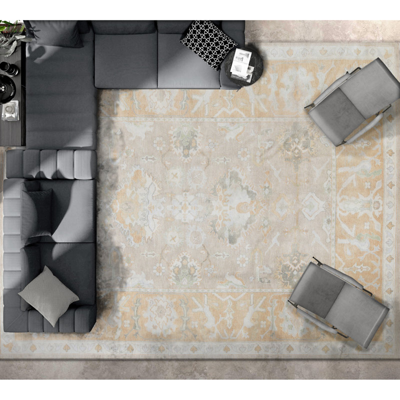 Smynra Oushak Wool Oriental Area Rug