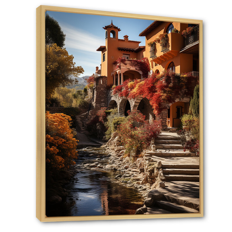 Fauvisme espagnol II sur impression sur toile, H 32 po x l 24 po x P 1 po, Cadre flottant brun