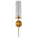 Bilbo Frame 1 Light Gold Arm Sconce With A Glass Shade