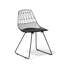 Harlan 46cm H Upholstered Metal Slat Back Side Chair-59851122