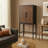 Lark Manor™ 62" Emmett Carved Wood Bar Cabinet, Brown/Kiln Dried