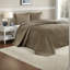 Reversible Cotton Bedding Sets, Mocha, Cottage Style For Comfort