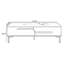 Table basse blanche en bois massif fritté