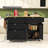 Nels 3-Piece Wooden Kitchen Island Set, Kitchen Island with Drop Leaf, Storage Cabinet and 2 Stools-2063413553