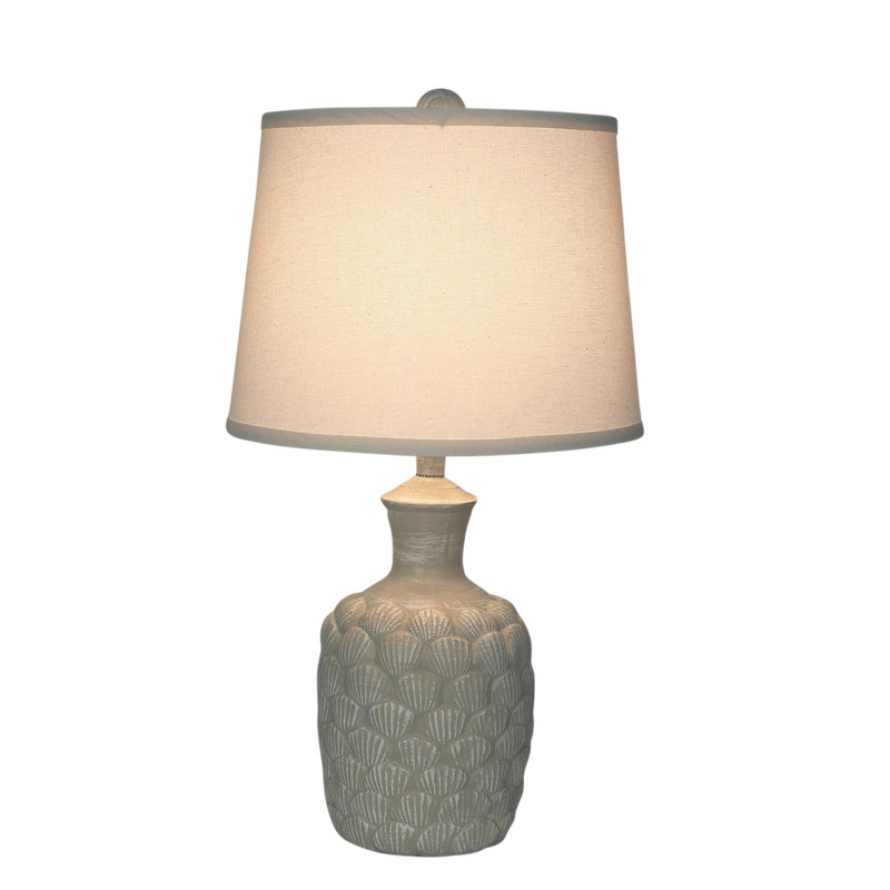 Valero Plaster Table Lamp, Sisal