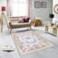 Tapis tissé élégant, 31,5 po x 47,2 po | 100% polyester, hauteur des poils: 0,04 po, hauteur totale: 0,31 po | Antibactérien, feutre en PVC antidérapant | Lavable à la machine, parfait pour le salon et la chambre à coucher-1381385347