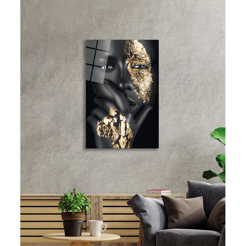 Stunning Decorative Tempered Glass Painting, 23.6 x 35.4 Inches | 100% Tempered Glass, Thickness: 0.16 Inches | Perfect for Home Decor, Modern Aesthetic, and Stylish Wall Art