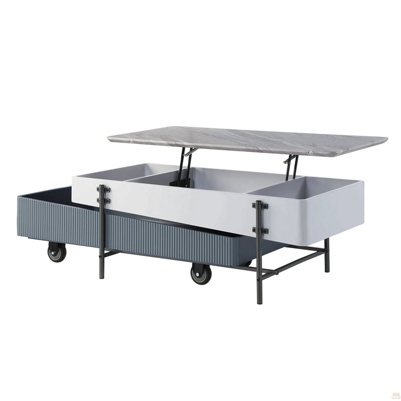 Table basse avec plateau relevable