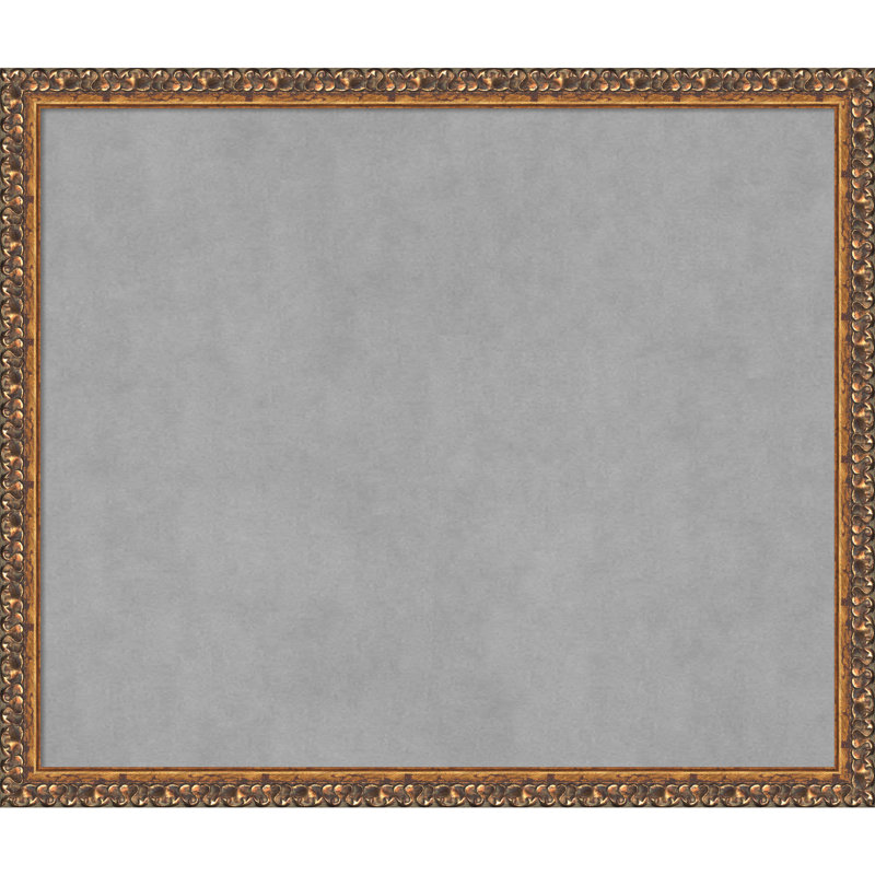 Tableau magnétique encadré bronze antique, H 22 po x l 26 po