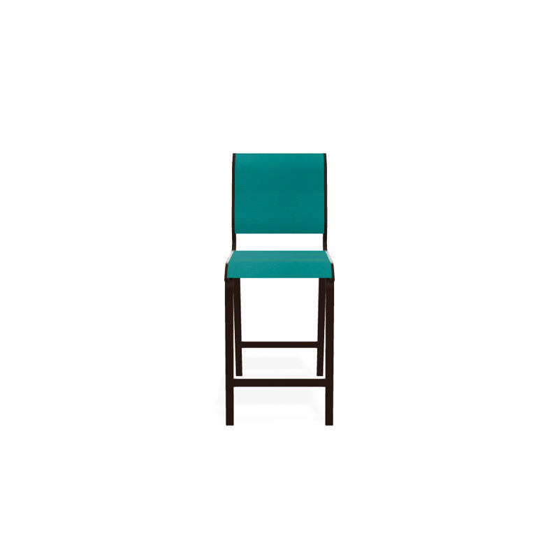 Tabouret de bar 26 po Holna, Kona texturé, Turquoise