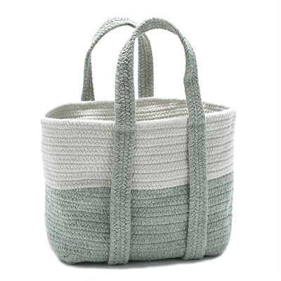 Panier de rangement en laine et feutre tissé à la main