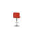 BAR STOOL In Red, Chrome