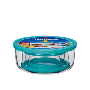 Glass Food Container with Locked Lid, Leak Proof Storage Canister for  Snacks, Condiments, Soup, Salad, Small 13.75 oz