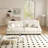 Modular Sectional Sofa Cloud Couch, Deep Seat 2-seater Sectional Couches For Living Room, Comfy Soft Chenille Sofa With 4 Pillows-948777921