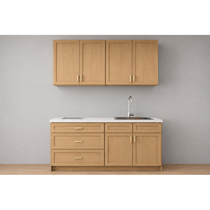 Ensemble d'armoires de cuisine de 1,83 m (6 pi) – Coffre au trésor, style Shaker, agencement d'armoires de cuisine de 183 cm (72 po), finition peinte