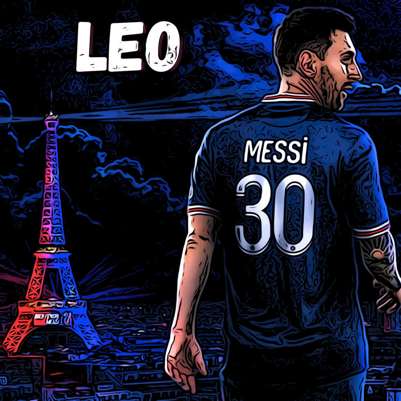 Lionel Messi Soccer Football - Single Picture Frame Memorabilia on Canvas, 30.48cm H x 38.48cm W x 3cm D