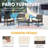 Wicker/Rattan 4 - Person Seating Group with Cushions-370109026-370109027