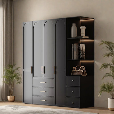 Simple And Light Luxury High End Wardrobe by marlao