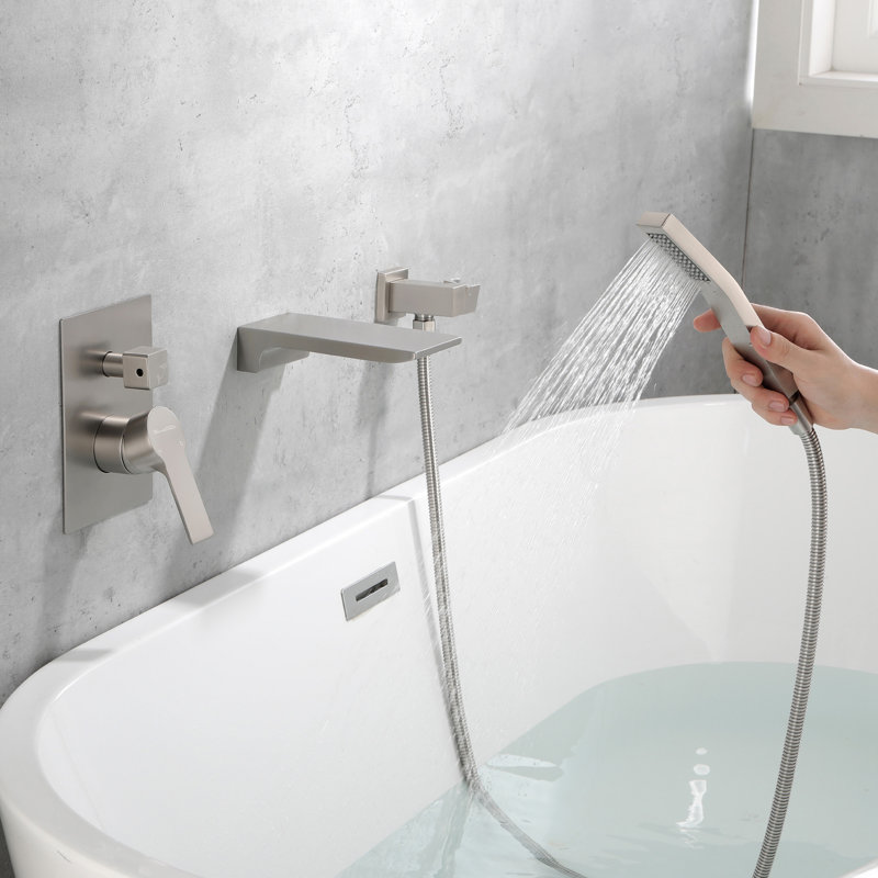 Pressure-Balanced (Temperature Control Only) Complete Shower System, Brushed Nickel