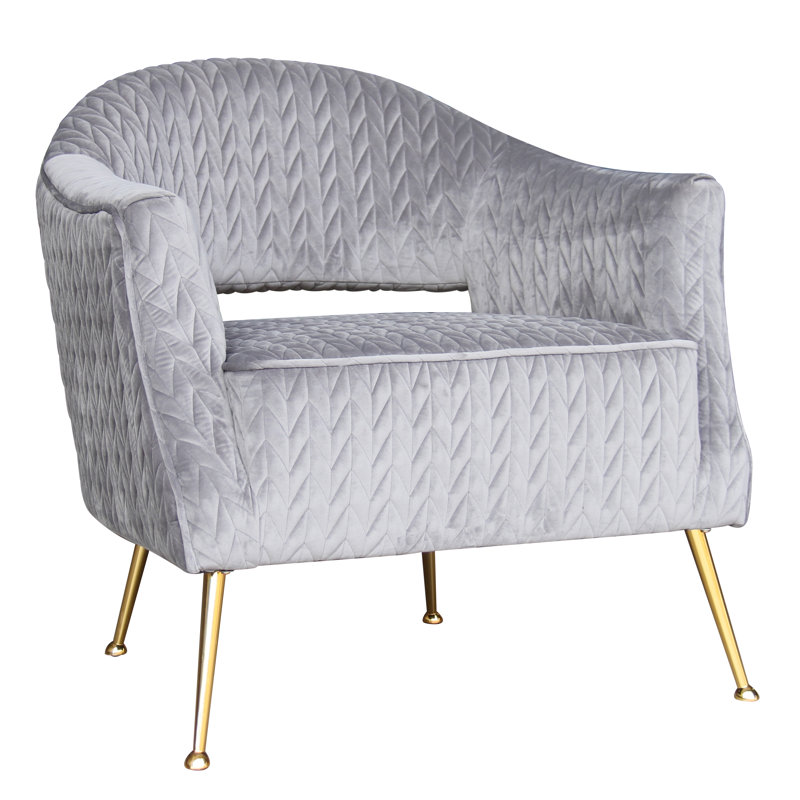 Fauteuil de 29,1 po en velours Noho