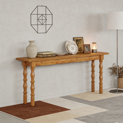 Wooden Console Table Sofa Table Behind Couch