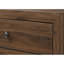 Table de chevet transitionnelle 1Pc 2 tiroirs avec quincaillerie de chambre en métal