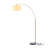 Debbye 77'' Chrome Arched Floor Lamp