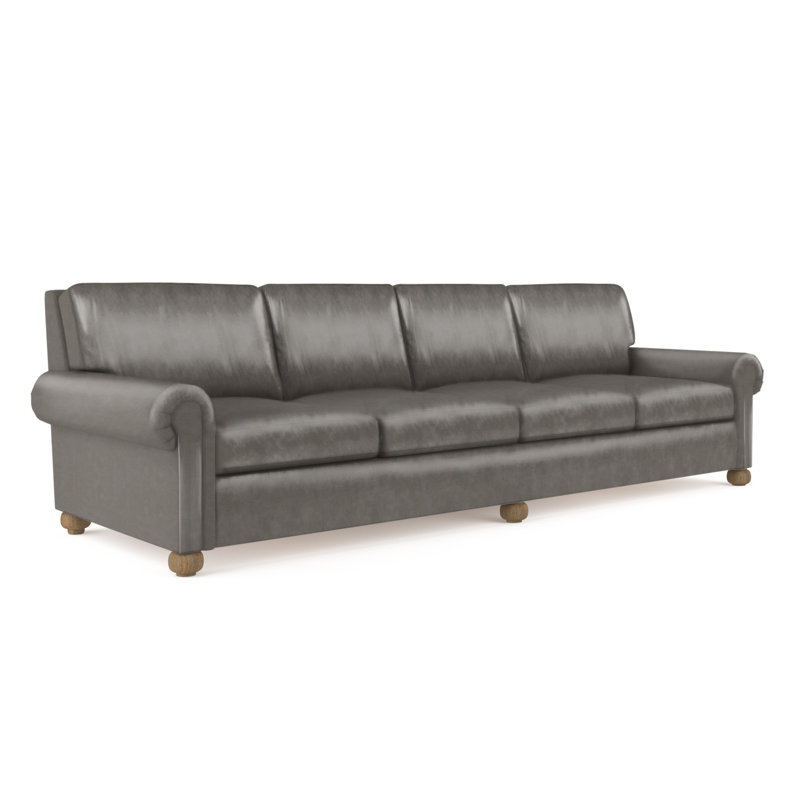 Leroy Sofa, 36" H x 120" W x 49" D, Pumice Velvet 