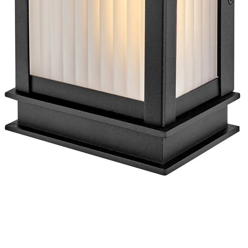 Hinkley Rockwell Medium Wall Mount Lantern, 18" H x 6" W x 4.25" D, 16 W