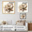 Fleur beige simple I - art mural floral-1001004146-1001004147