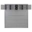 Grand lit escamotable mural avec armoires supérieures et porte-bouteilles, armoire-lit pliable, lit escamotable peu encombrant, gris-1025790942-1025790939