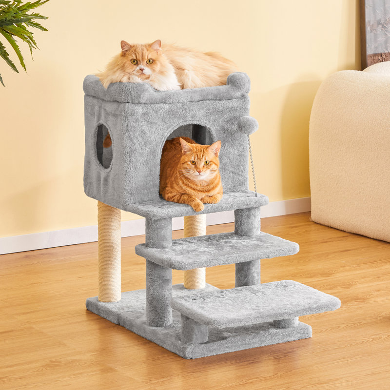Tour pour arbre à chat 28,7 po, Gris clair