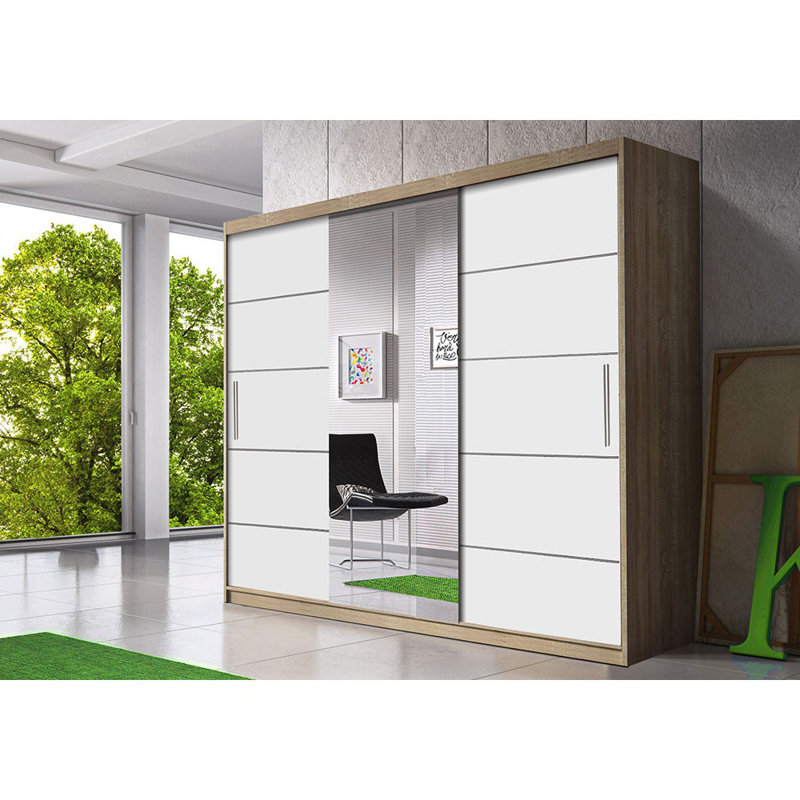 2 Door Wardrobe, Sonoma/White