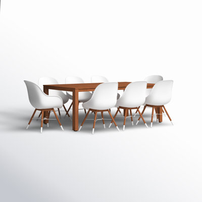 Anautica 88" Eucalyptus Patio Dining Set