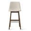 Tabouret de bar 28 po en bois massif à dossier bas 28 po (ensemble de 4)-132042878