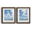 «Juillet Lakeside I», ensemble de 2 reproductions d'art sur papier encadrées-530775019-530775020