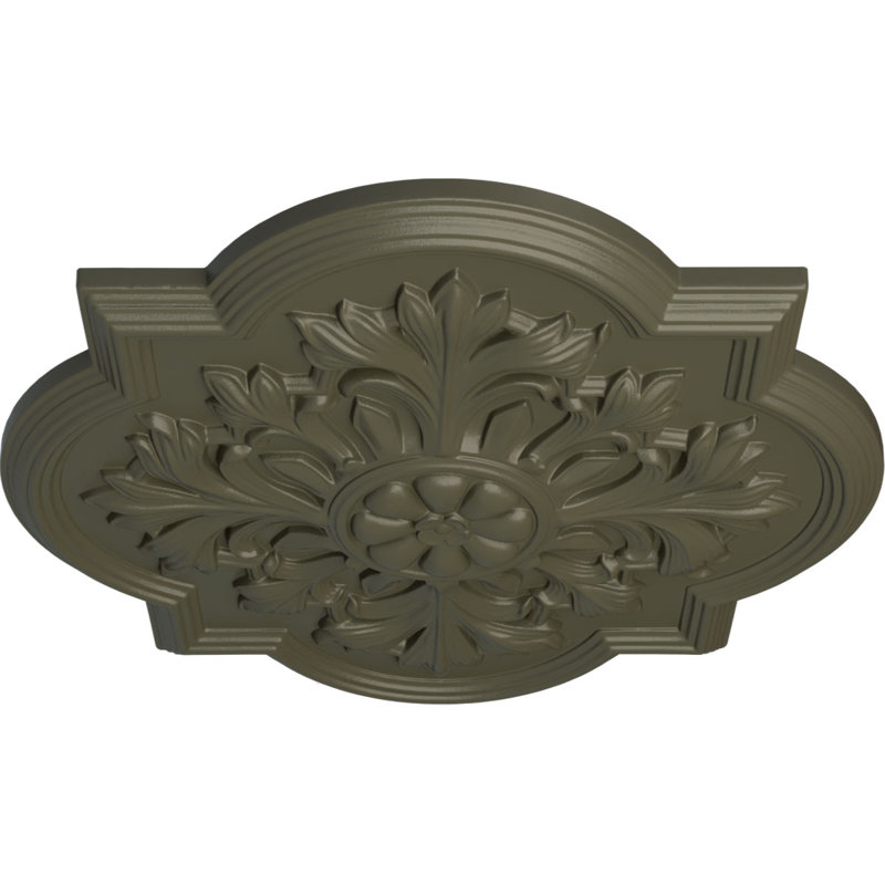 Médaillon de plafond Endurathane Luton, DE 21 po x P 2 po (convient aux auvents jusqu'à 3 1/2 po), finition peinte à la main Americana
