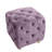 Exquisite Purple Velvet Bedroom Foot Rest Stool - High Foam, Relaxing Living Room Storage Chair Frame, Versatile Use-1754429187