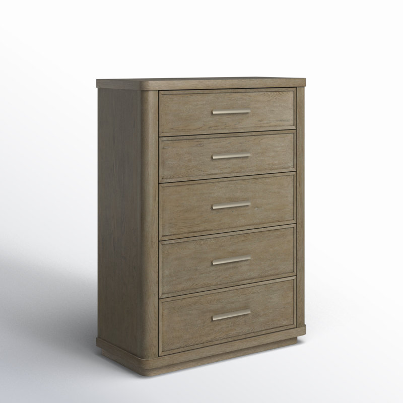Eris 40'' W 5 - Drawer Dresser, Casual Taupe